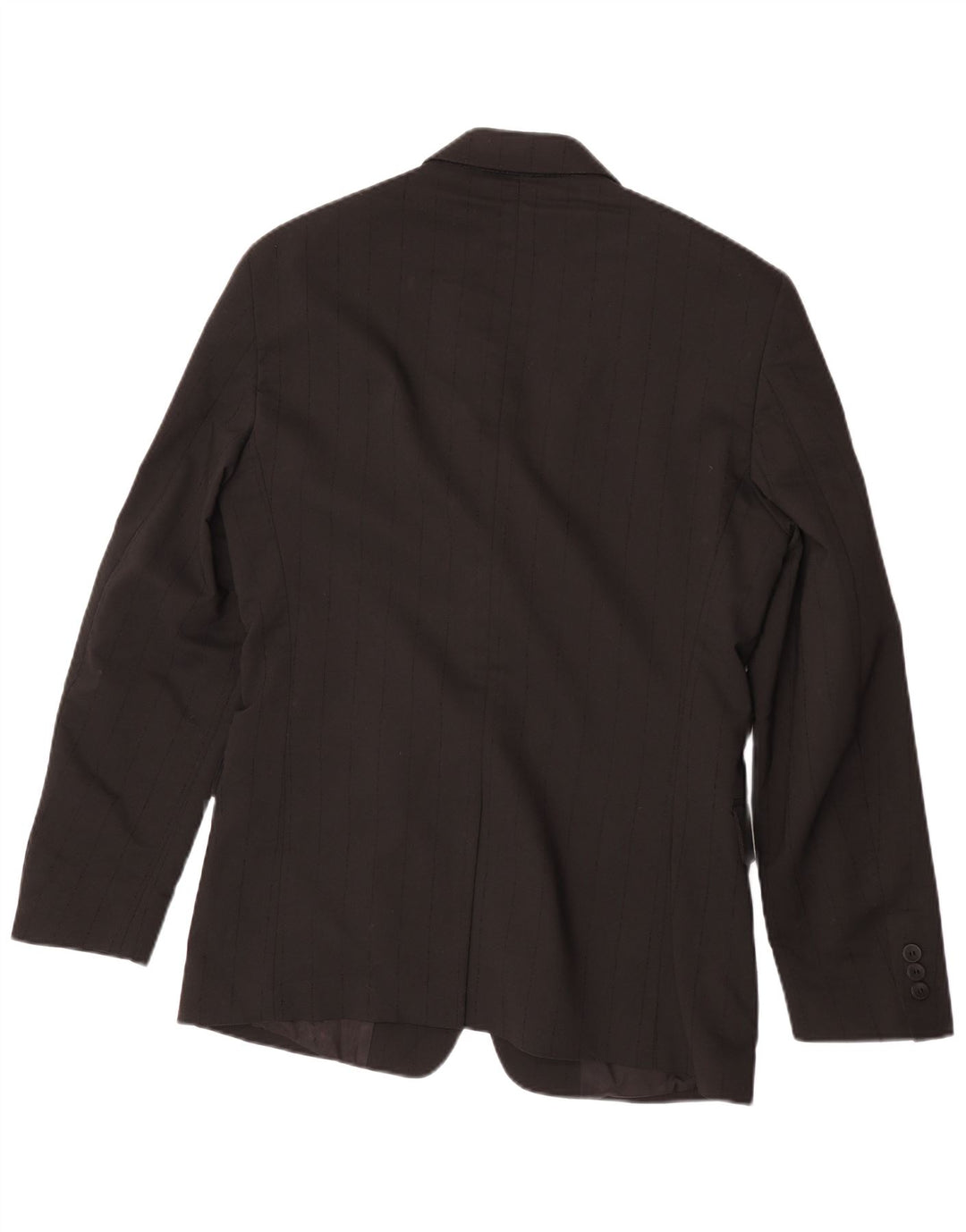 Versace Mens 3 Button Blazer Jacket IT 48 Medium Black Pinstripe Classic