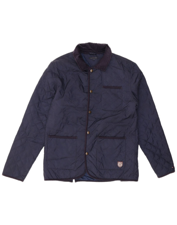 Tommy Hilfiger Boys Quilted Jacket 15-16 Years Navy Blue