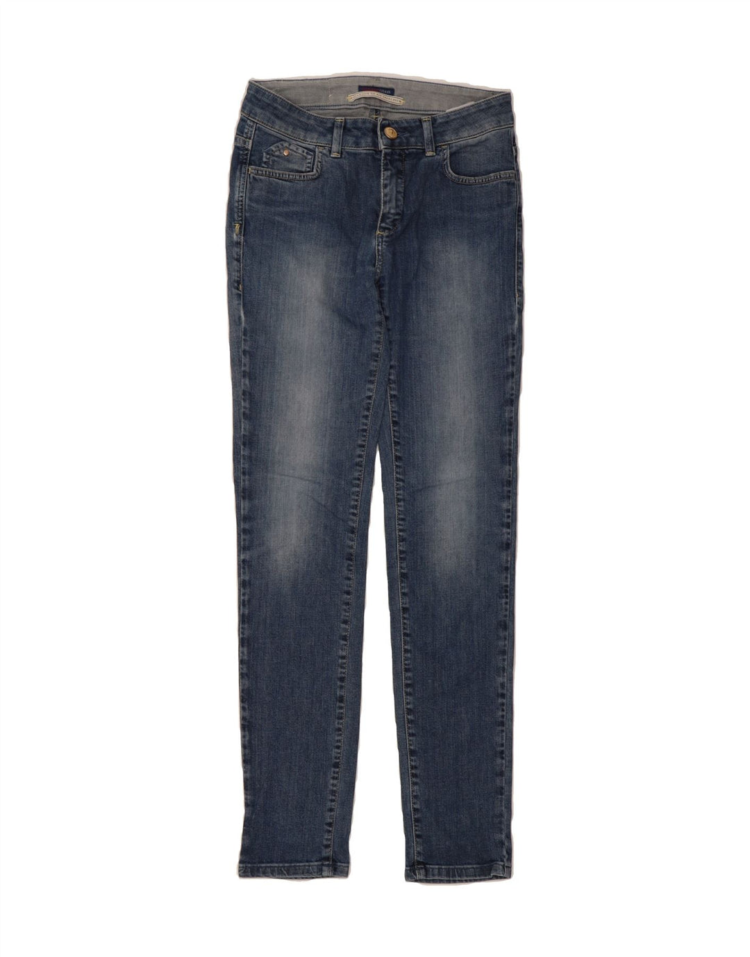 TRUSSARDI Womens Slim Jeans  W27 L32 Blue Vintage Trussardi and Second-Hand Trussardi from Messina Hembry 