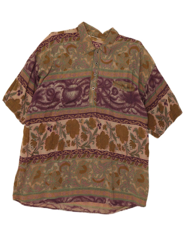 Tobia System Mens Pullover Shirt IT 54 XL Multicoloured Paisley