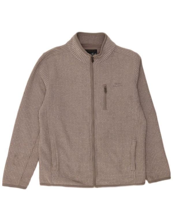WEIRD FISH Mens Fleece Jacket UK 40 Large Grey Polyester