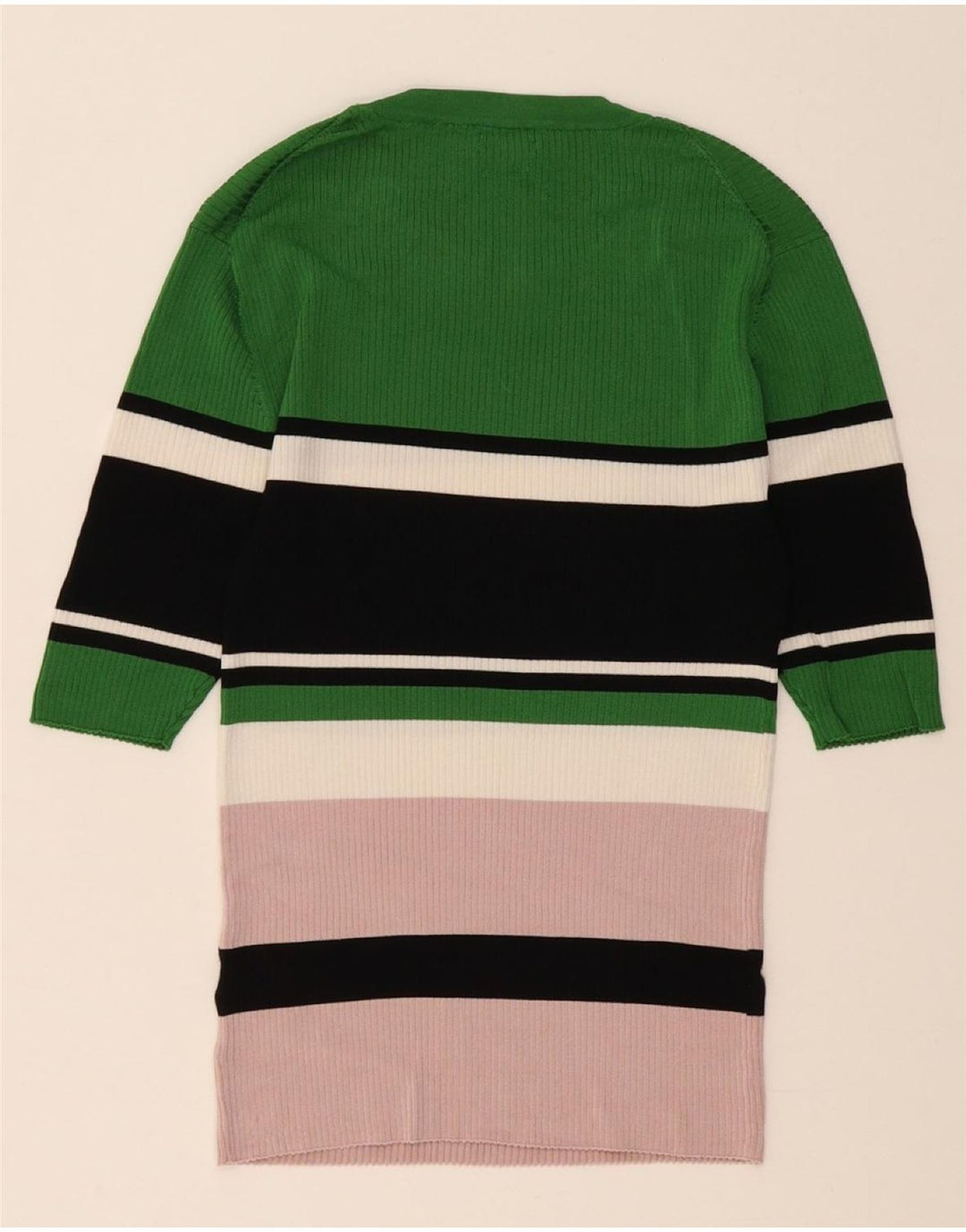 MASSIMO DUTTI Womens Crew Neck Jumper Sweater UK 14 Large Multicoloured Vintage Massimo Dutti and Second-Hand Massimo Dutti from Messina Hembry 