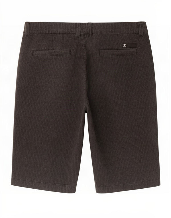 DC Mens Chino Shorts Medium W30 Grey Pinstripe Cotton