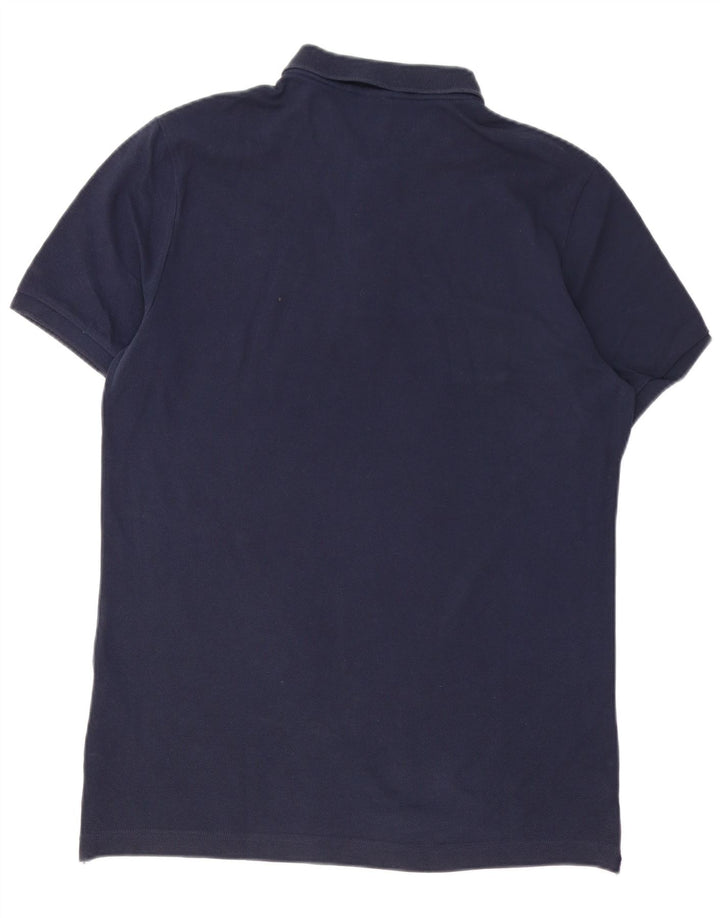 Nike Mens Polo Shirt Medium Navy Blue Cotton