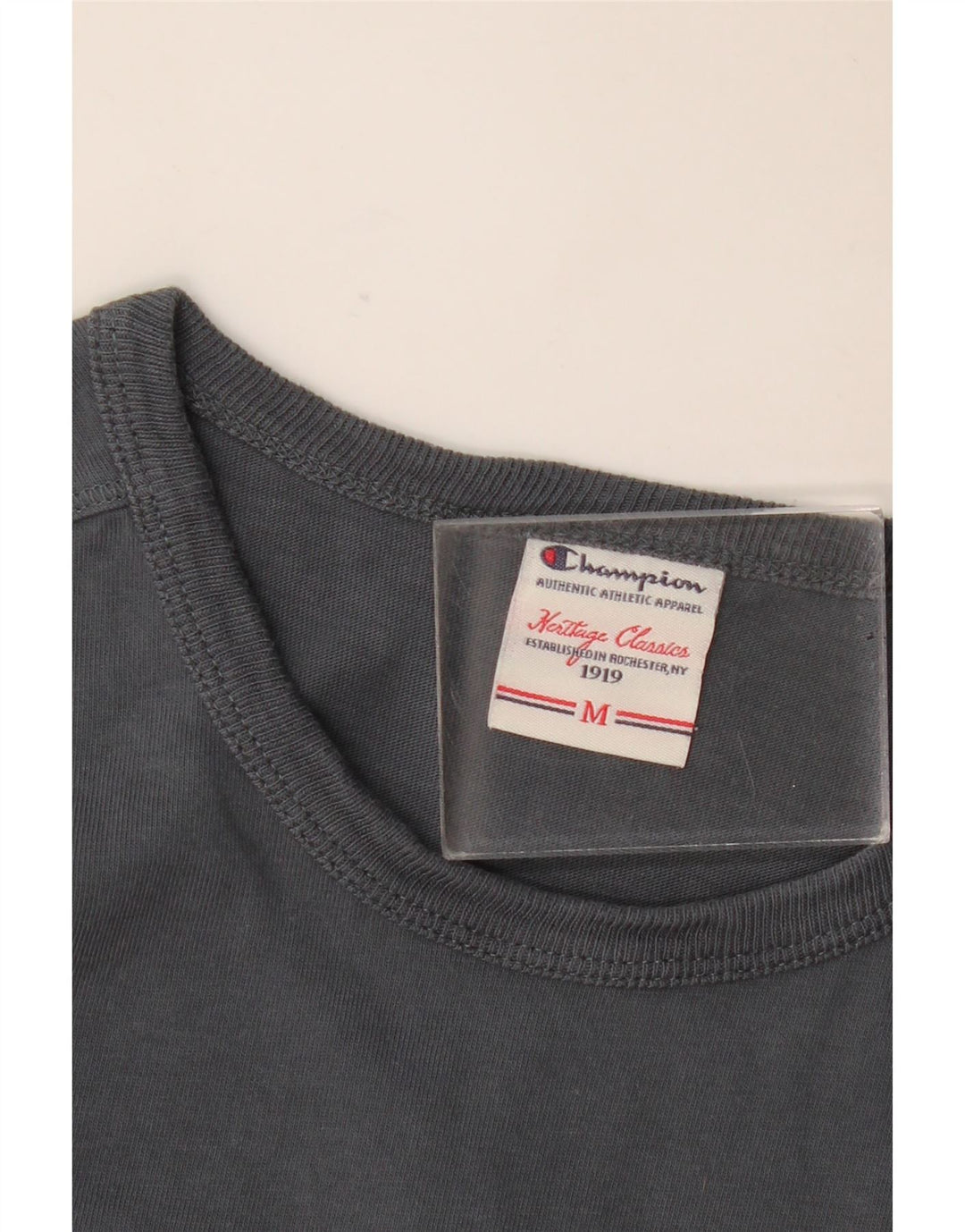 Champion Womens Heritage Classics Graphic Top Long Sleeve UK 12 Medium Grey