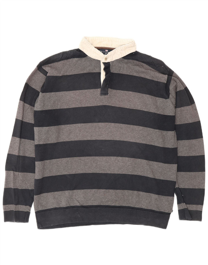 Marks & Spencer Mens Blue Harbour Polo Neck Jumper Sweater Large Grey