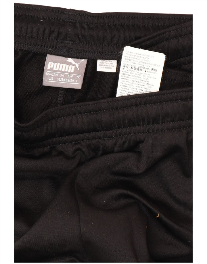 PUMA Mens Tracksuit Trousers Large  Black Polyester