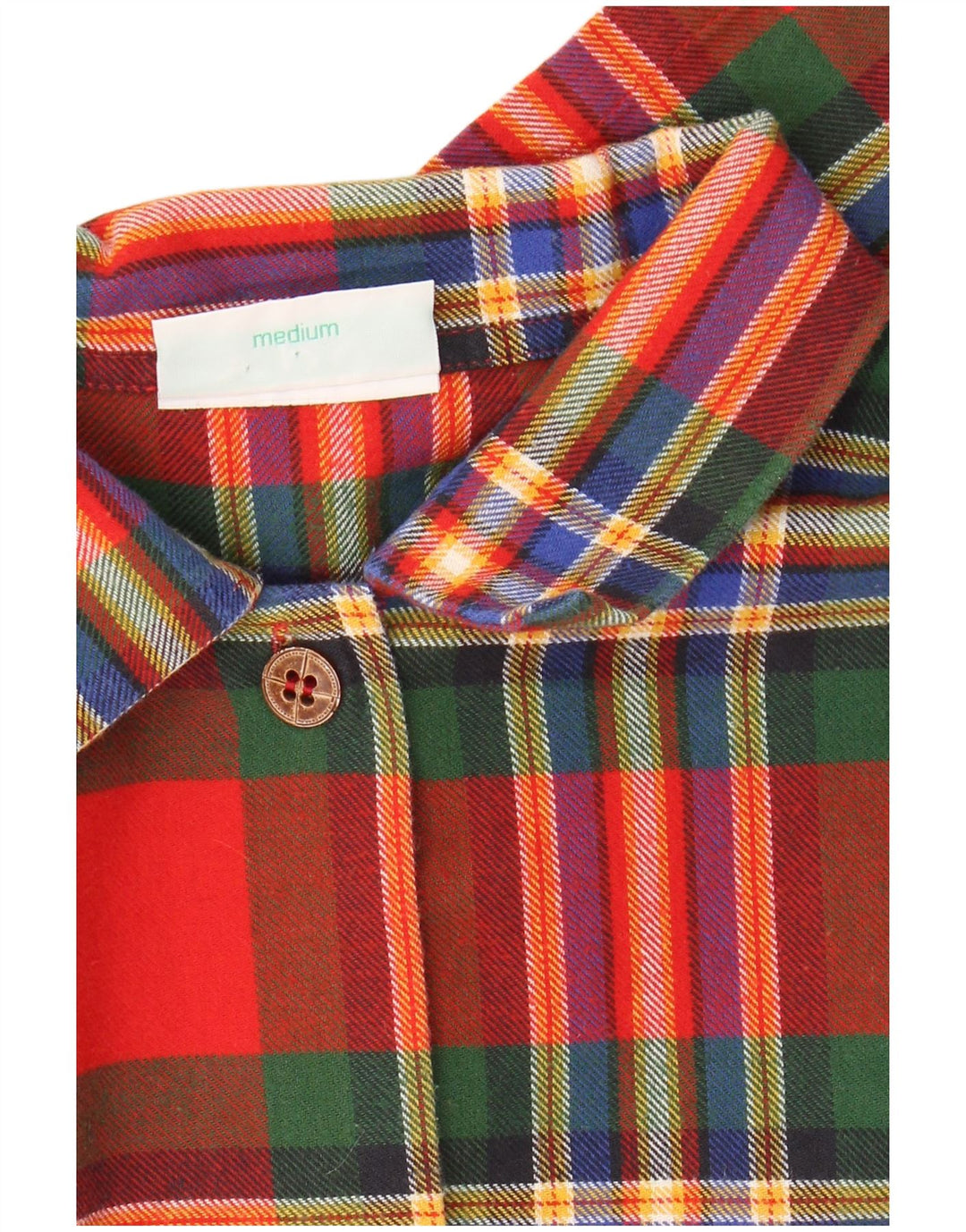 VINTAGE Womens Oversized Graphic Shirt Dress UK 14 Medium Red Check