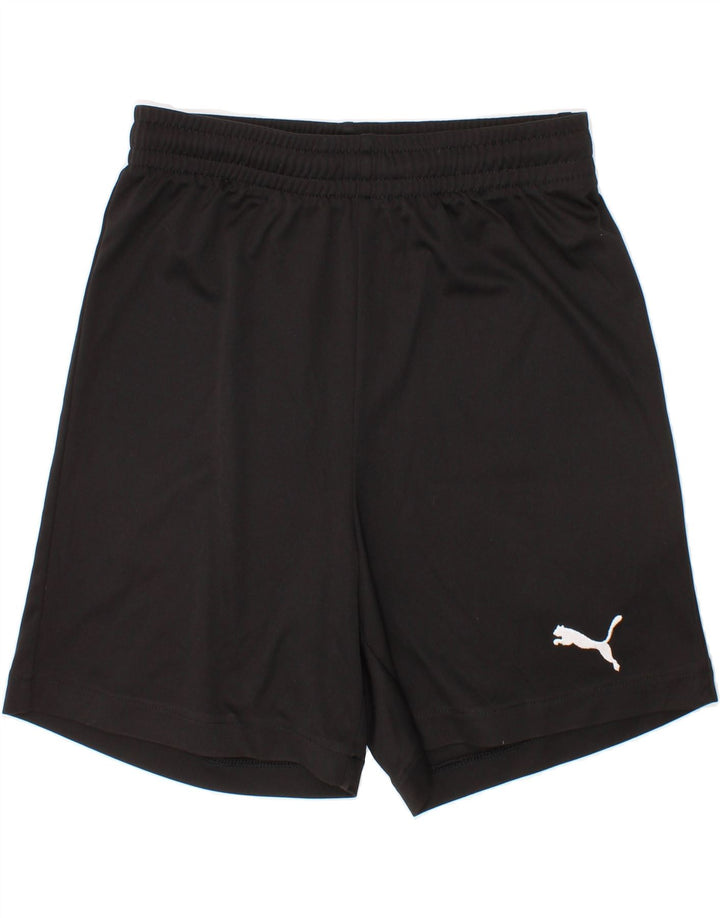 PUMA Boys Sport Shorts 9-10 Years  Black Vintage Puma and Second-Hand Puma from Messina Hembry 