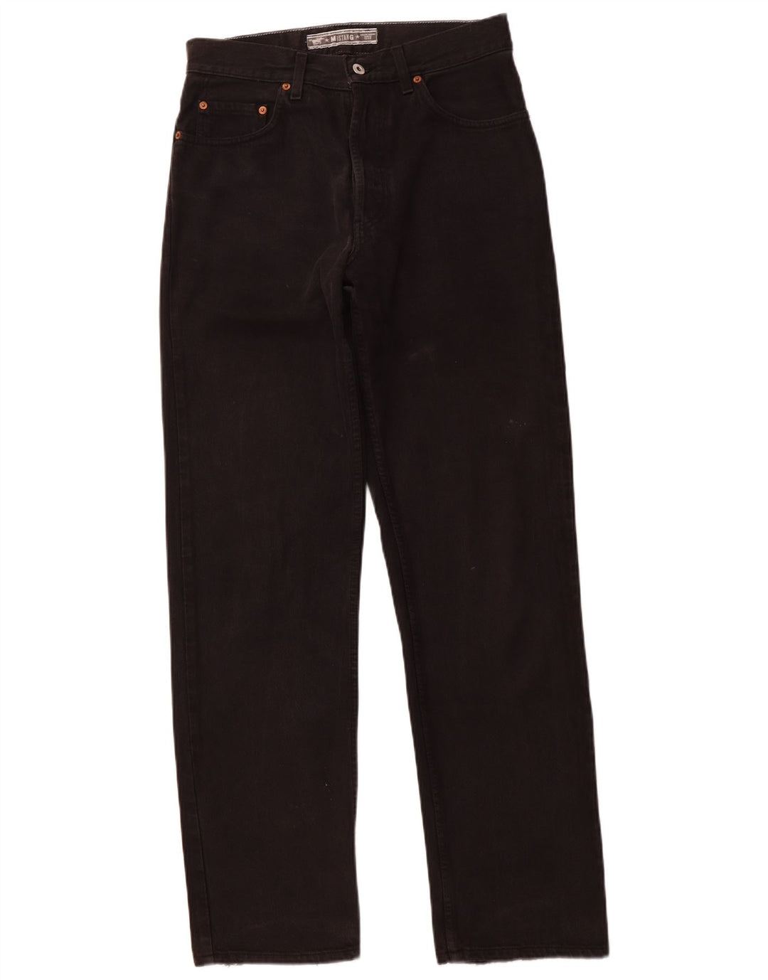 MUSTANG Mens Oregon Straight Jeans W31 L32 Black Cotton