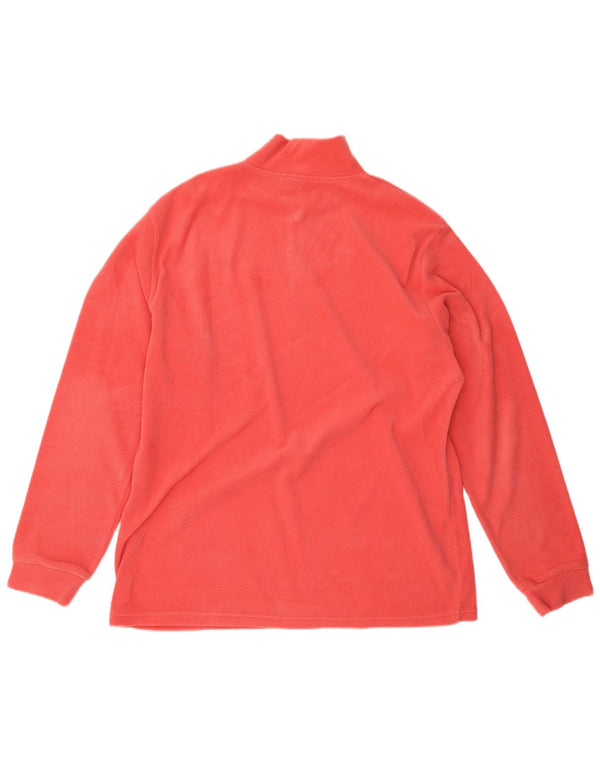 Invicta Womens Zip Neck Fleece Jumper 2XL Red Polyester