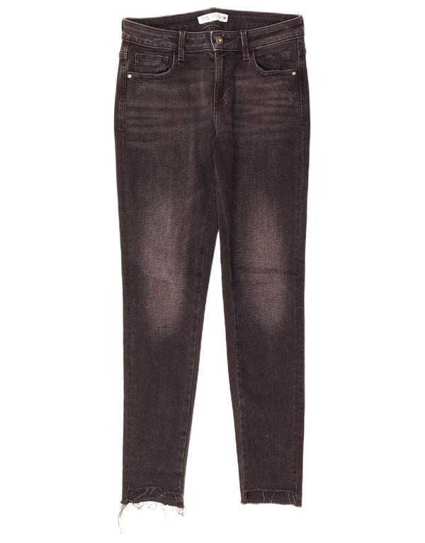 Zara Womens Skinny Jeans EU 38 Small W28 L28 Grey Cotton