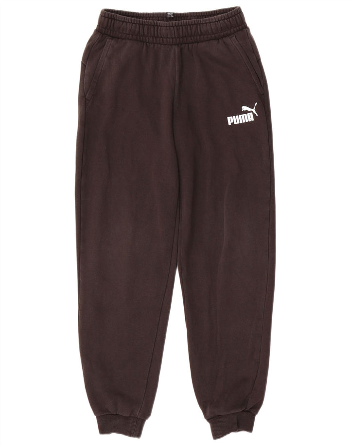 PUMA Boys Tracksuit Trousers Joggers 13-14 Years  Black Cotton