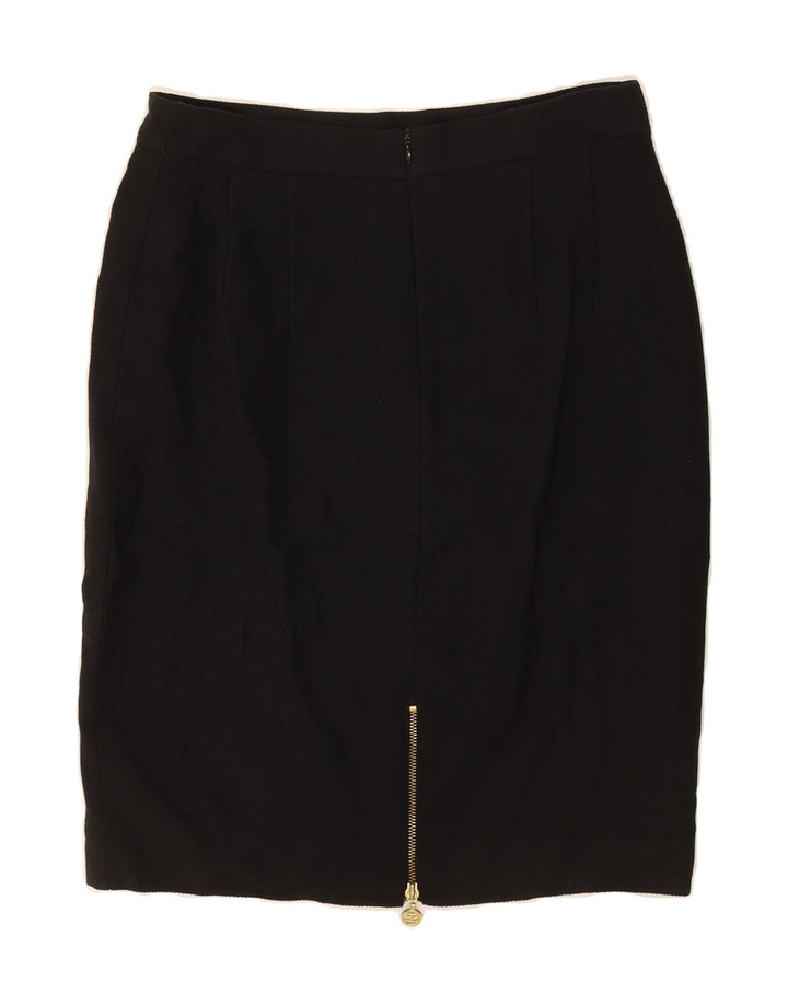 ST. EMILE Womens Pencil Skirt W30 Medium Black Virgin Wool Vintage ST. Emile and Second-Hand ST. Emile from Messina Hembry 
