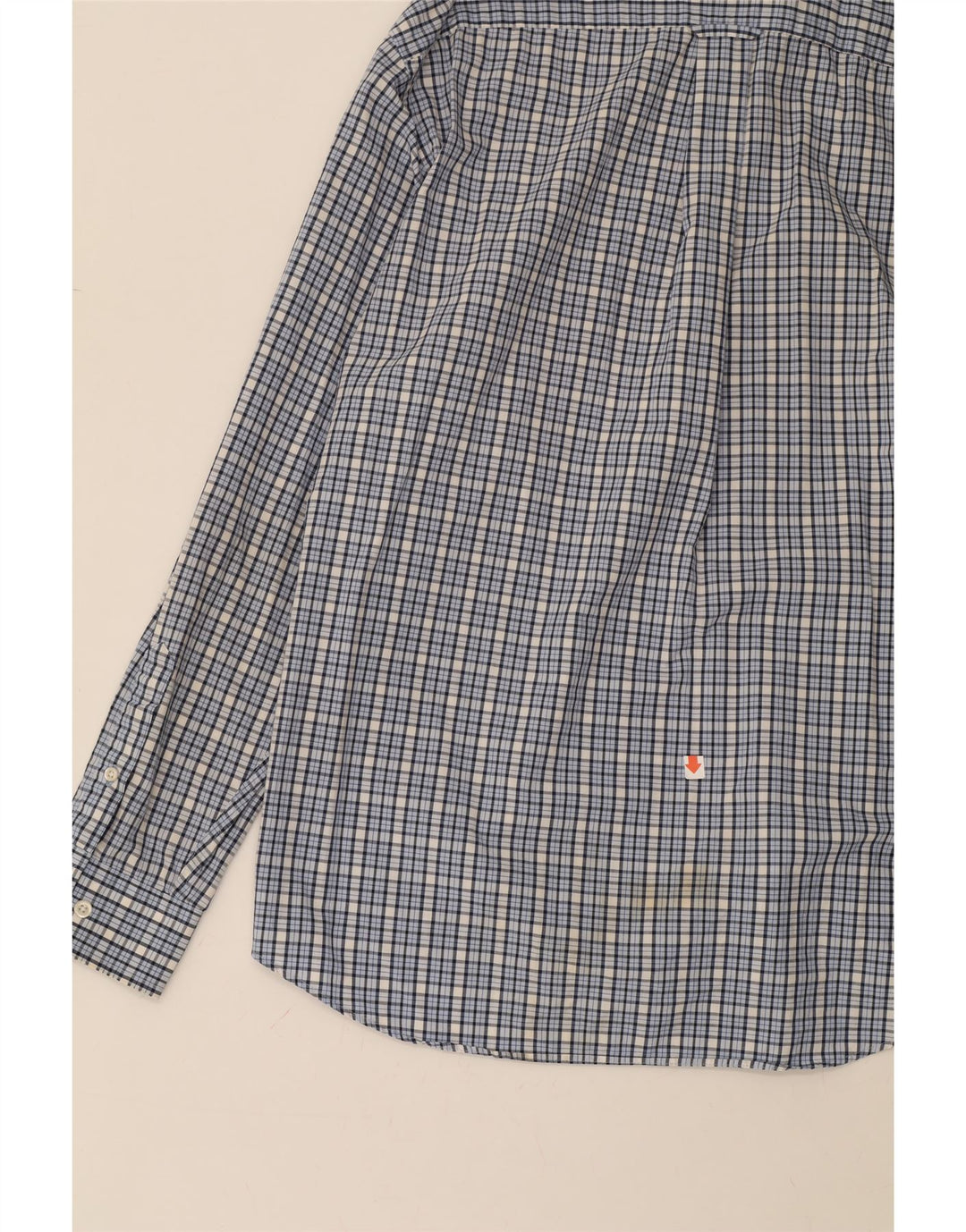NAUTICA Mens Shirt Large Blue Check Cotton Vintage Nautica and Second-Hand Nautica from Messina Hembry 