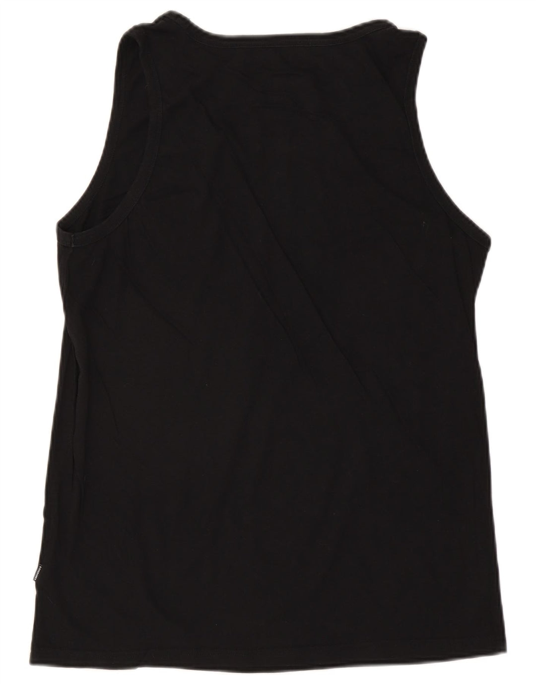 CONVERSE Mens Vest Top Large Black Cotton