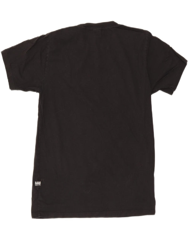 G-Star Mens Graphic T-Shirt Top Medium Black Cotton
