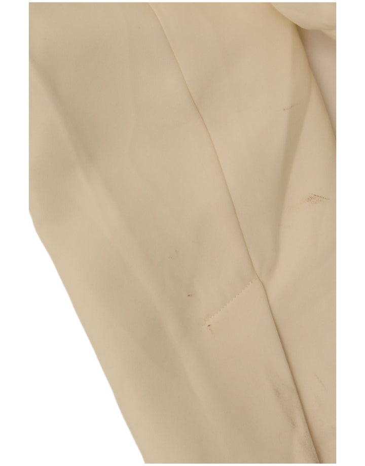 Zara Womens 2 Button Oversized Blazer Jacket UK 14 Medium Off White