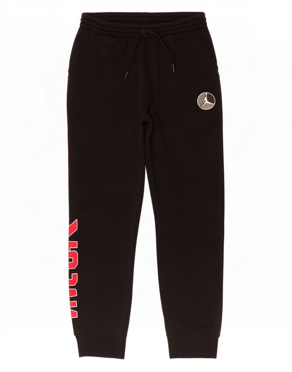 Jordan Boys Graphic Tracksuit Trousers Joggers 10-11 Years Medium Black