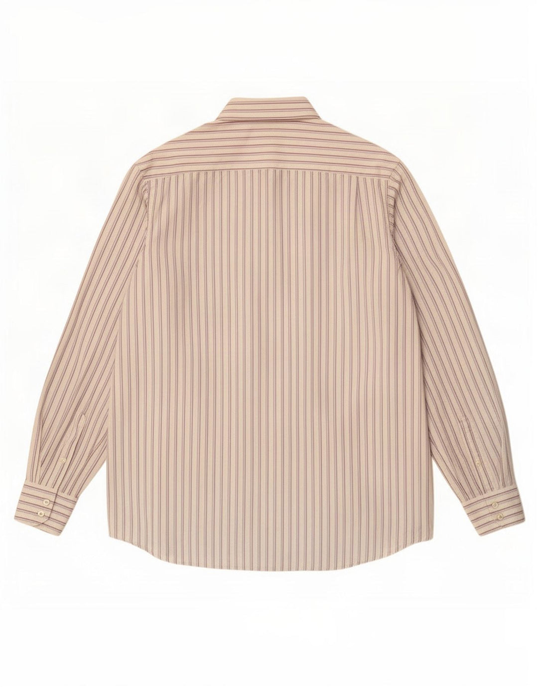 Lacoste Mens Shirt Size 40 Medium White Striped Cotton