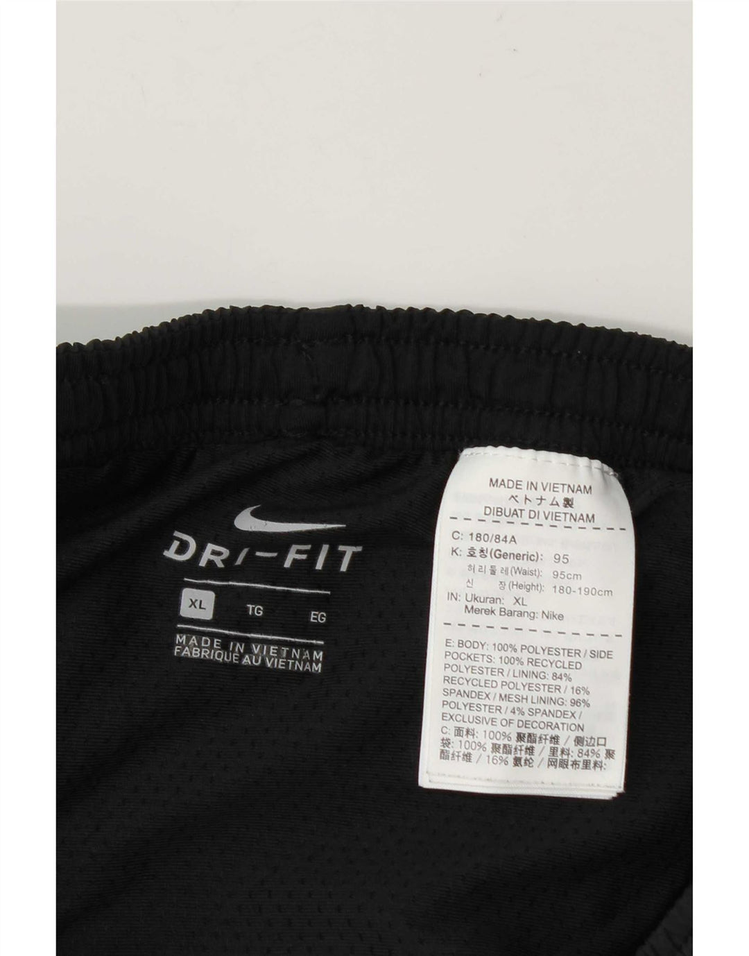 Nike Mens Dri Fit Sport Shorts XL  Black Polyester