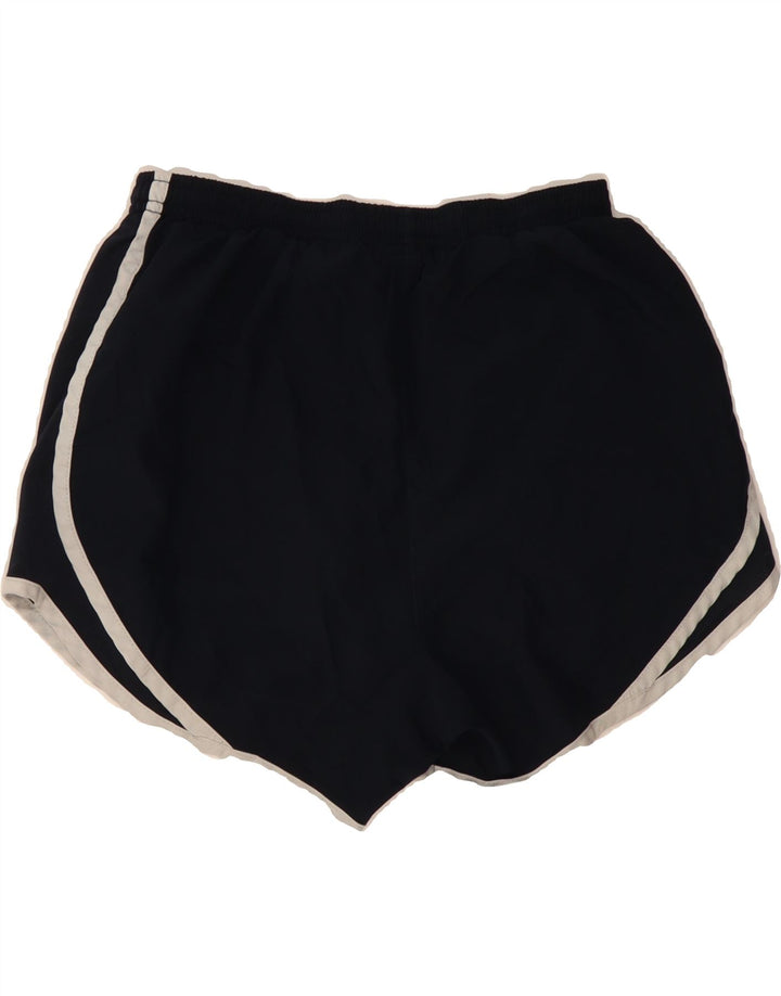 NIKE Womens Dri Fit Sport Shorts UK 12 Medium  Navy Blue Polyester Vintage Nike and Second-Hand Nike from Messina Hembry 