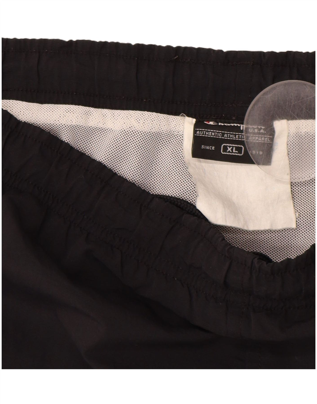 CHAMPION Mens Swimming Shorts XL  Black Colourblock