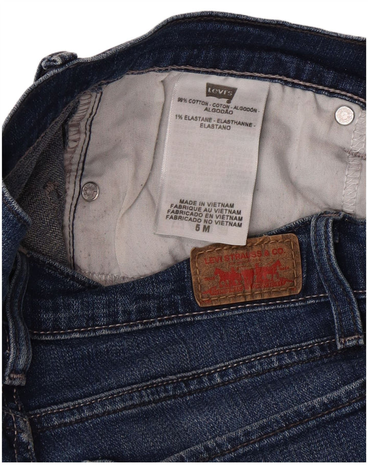 LEVI'S Womens 524 Super Low Slim Jeans US 5 Medium W27 L30 Blue Cotton