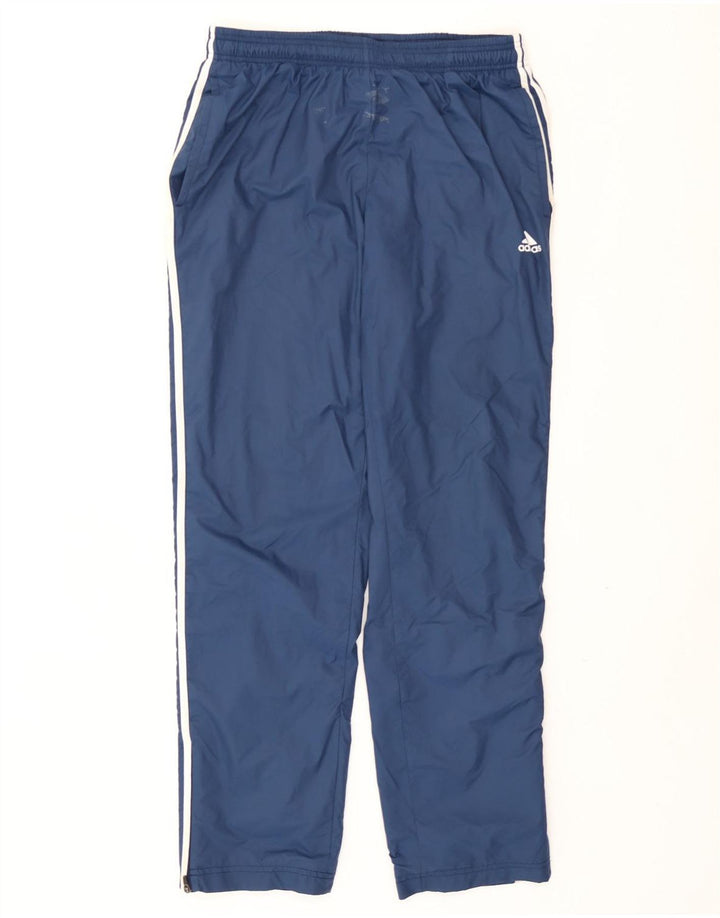 Adidas Mens Tracksuit Trousers Large  Navy Blue Nylon