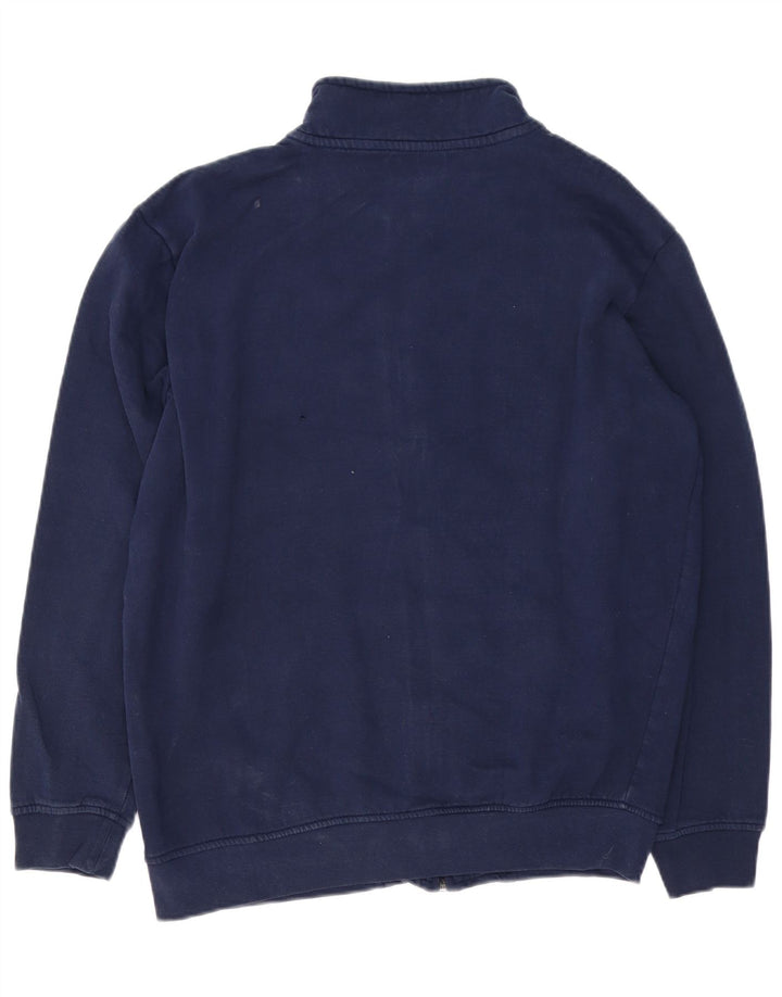 Kappa Mens Tracksuit Top Jacket Large Navy Blue Cotton