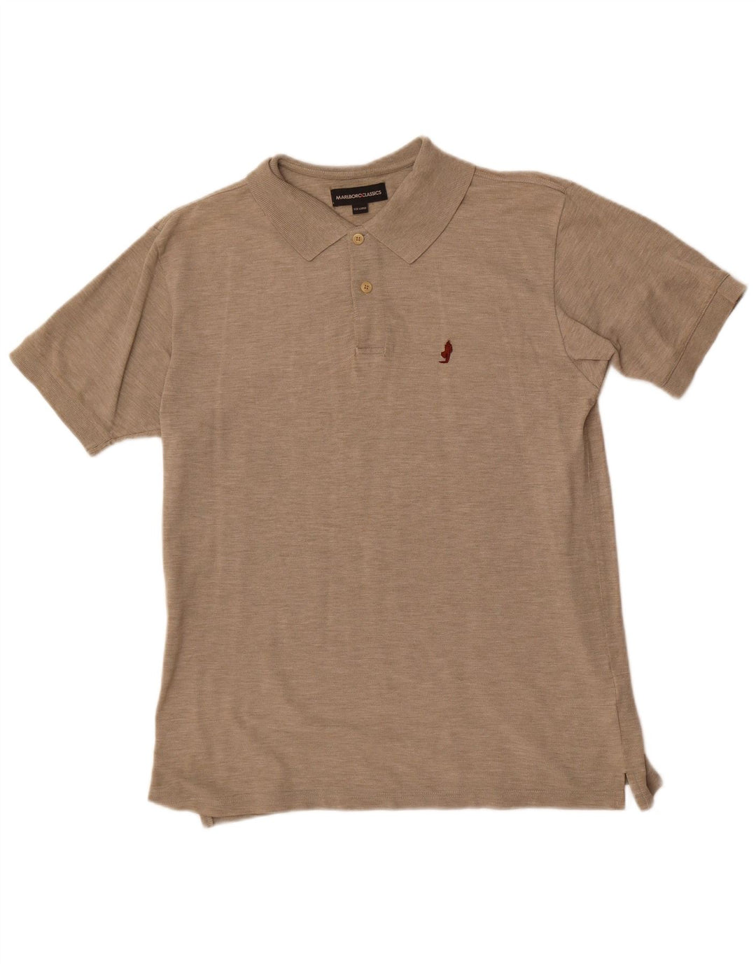 Marlboro Classics Mens Polo Shirt Large Brown
