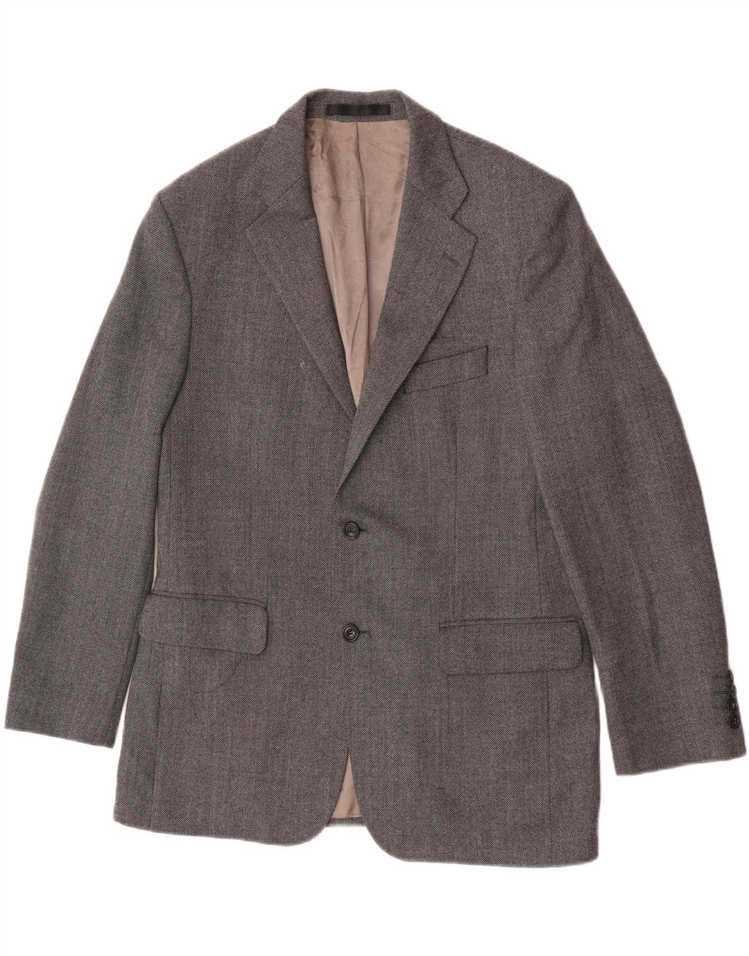 Marks & Spencer Mens 2 Button Blazer Jacket UK 40 Medium Grey New Wool
