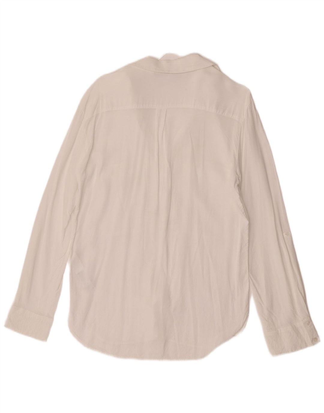 Zara Womens Shirt Blouse UK 12 Medium White Viscose