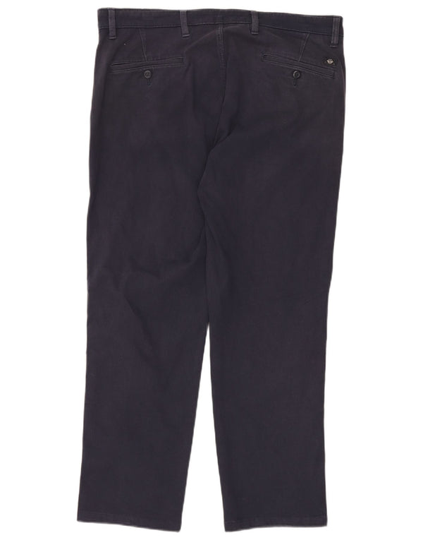 DOCKERS Mens Straight Chino Trousers W34 L27 Navy Blue Cotton