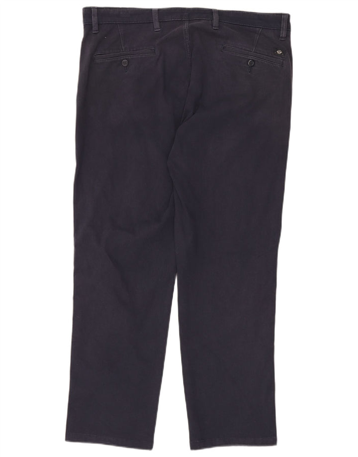 DOCKERS Mens Straight Chino Trousers W34 L27 Navy Blue Cotton