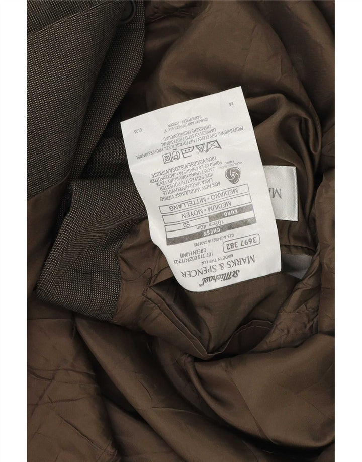 Marks & Spencer Mens St. Michael Blazer Jacket UK 40 Medium Green