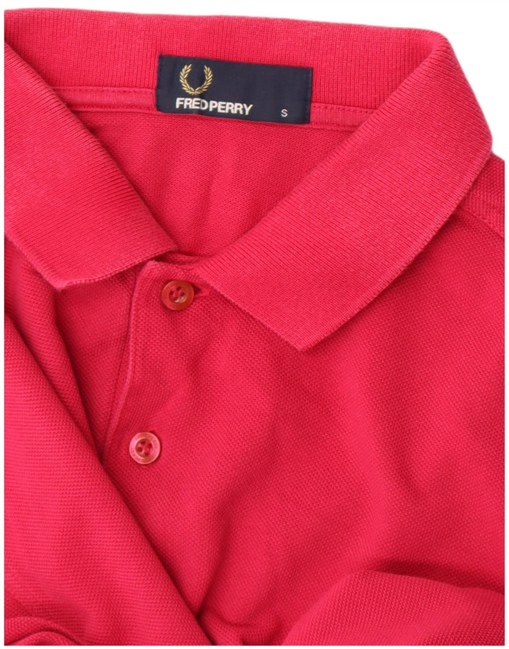 Fred Perry Womens Polo Shirt UK 10 Small Pink