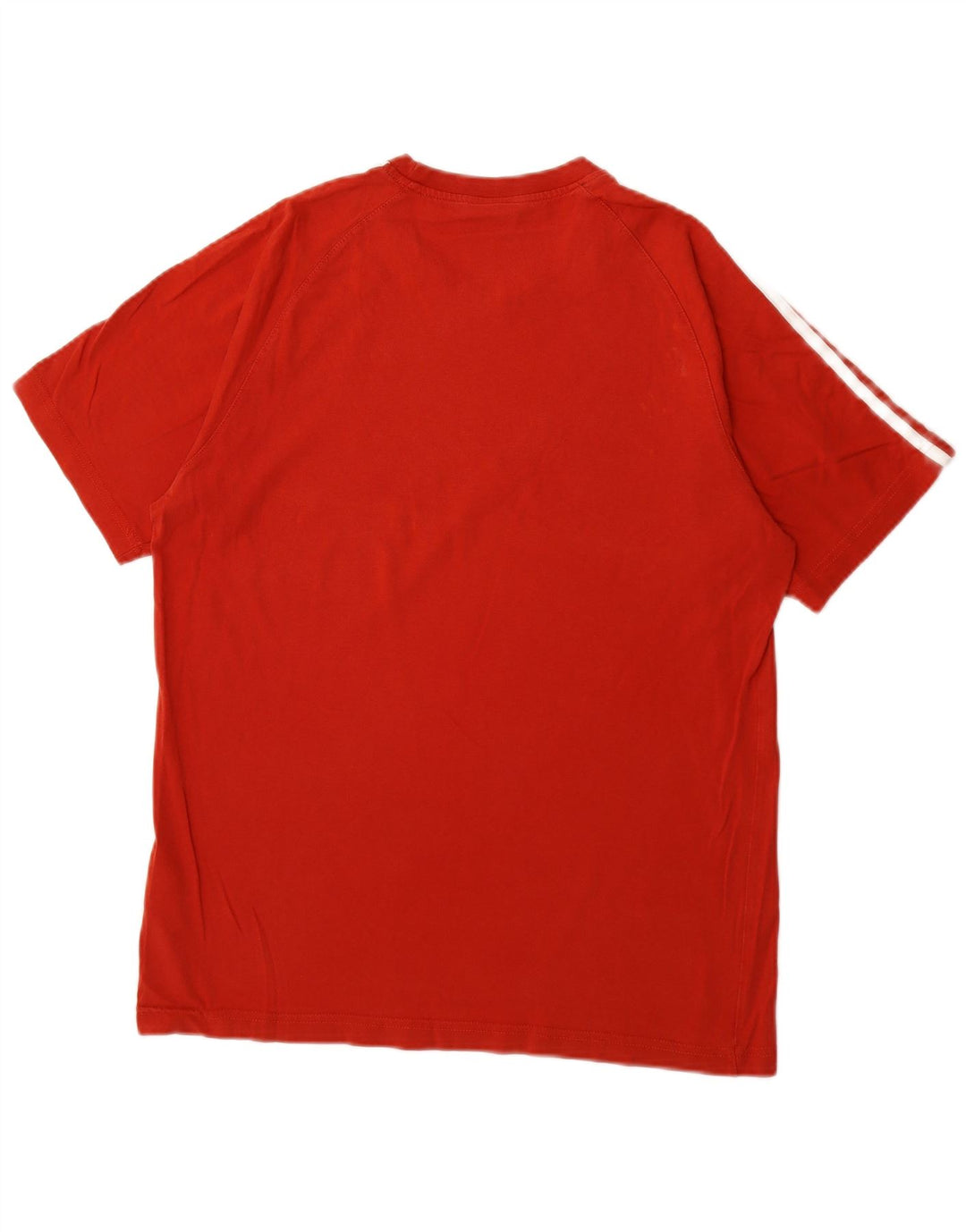 ADIDAS Mens T-Shirt Top Medium Red Cotton