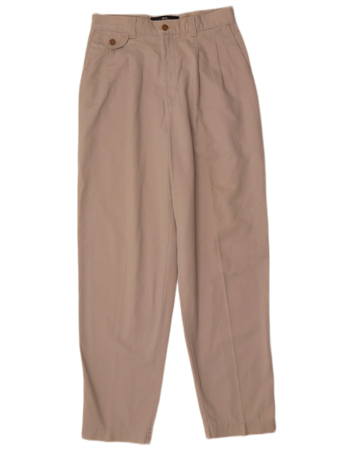 Lee Womens Tapered Chino Trousers US 8 Medium W28 L28 Beige Cotton