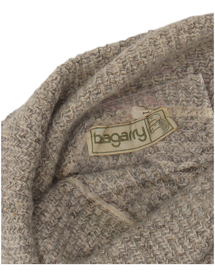 BAGARRY Womens Crop Roll Neck Jumper Sweater UK 14 Large Grey Flecked