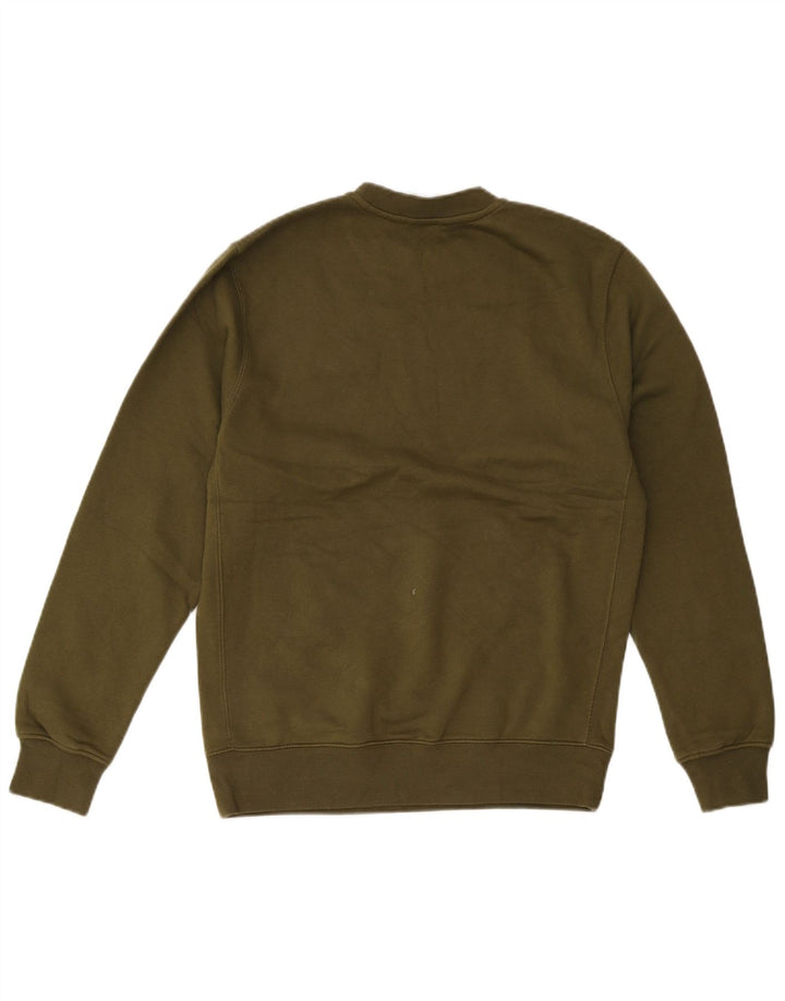 Nike Mens Sweatshirt Jumper Small Khaki Cotton