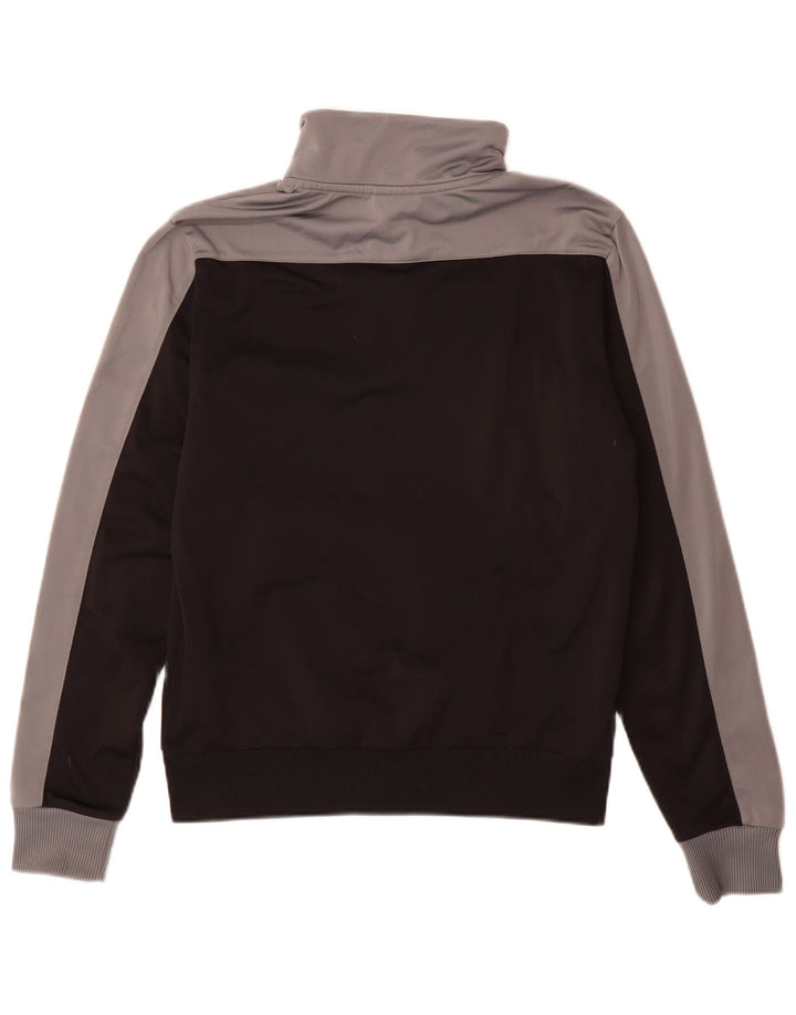 Puma Mens Tracksuit Top Jacket Small Black Colourblock Polyester