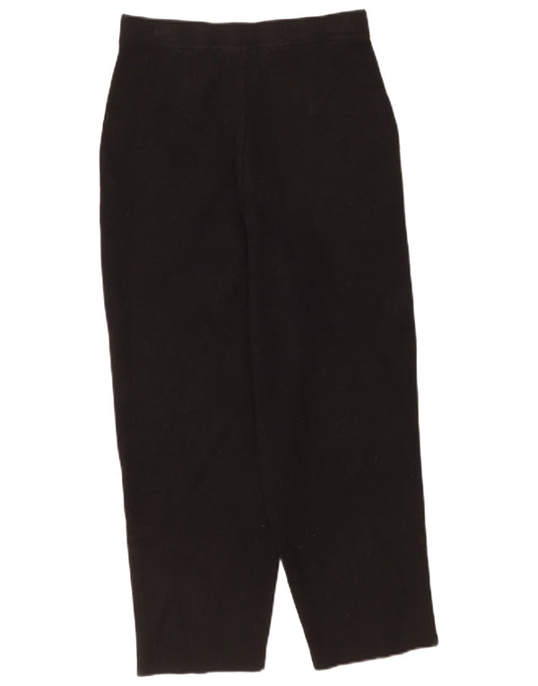 Zara Womens Cropped Trousers Medium W28 L24 Black Viscose