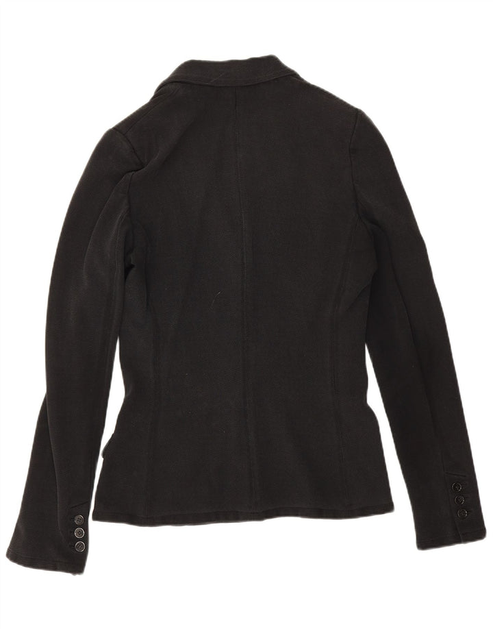 Dolce & Gabbana Womens 5 Button Blazer Jacket IT 46 Large Black Viscose