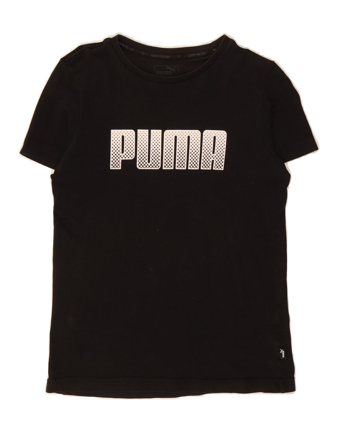 PUMA Boys Graphic T-Shirt Top 11-12 Years Black Vintage Puma and Second-Hand Puma from Messina Hembry 