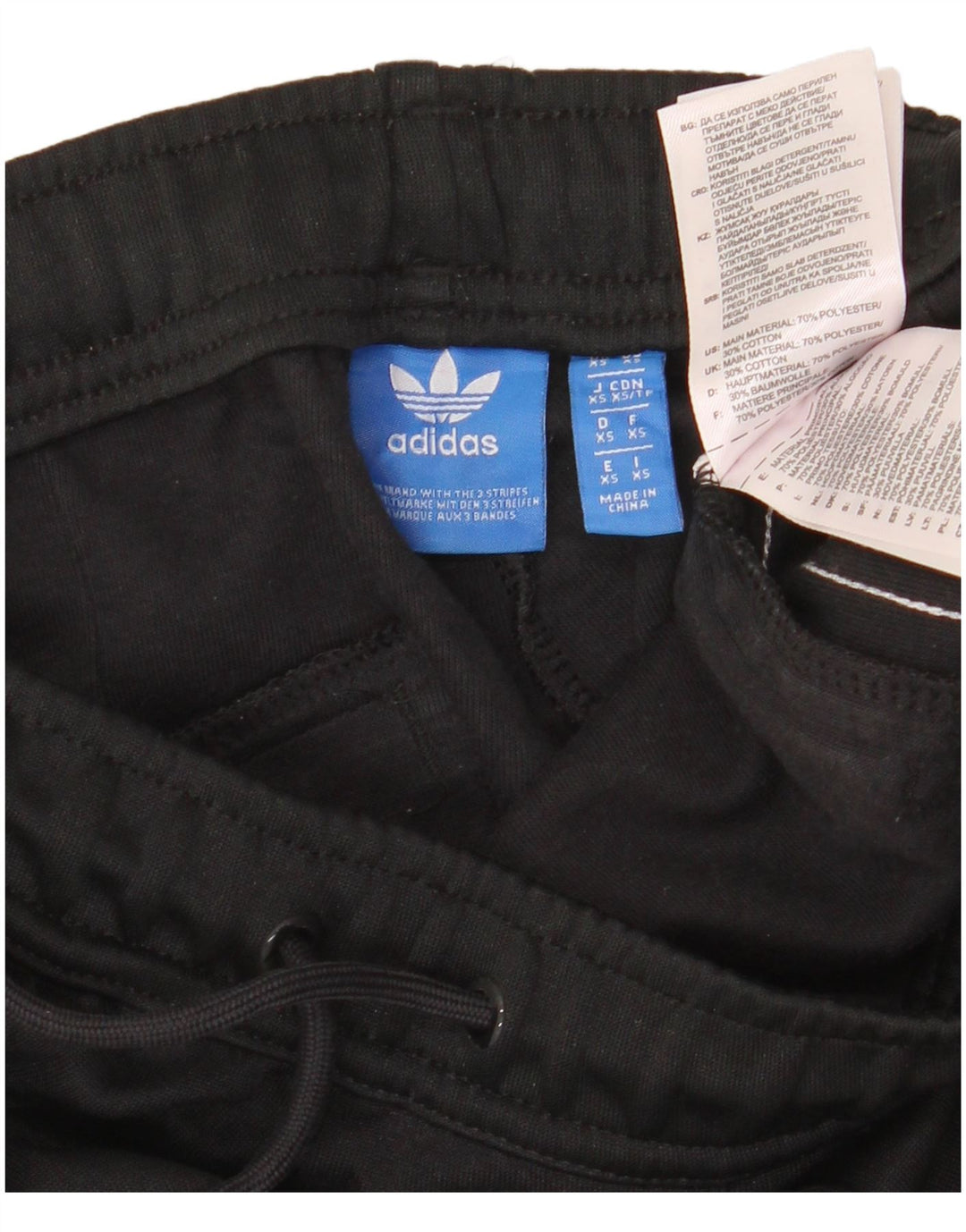 ADIDAS Womens Tracksuit Trousers UK 6 XS  Black Polyester