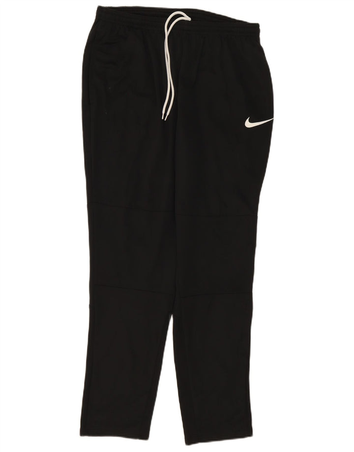 Nike Mens Dri Fit Tracksuit Trousers Large  Black Polyester