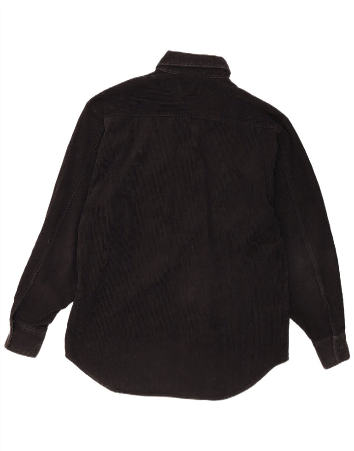 Lee Mens Corduroy Shirt Small Black Cotton