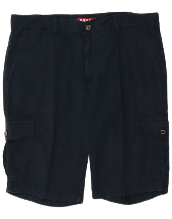 CARRERA Mens 618 Cargo Shorts IT 50 Large W34  Navy Blue Cotton