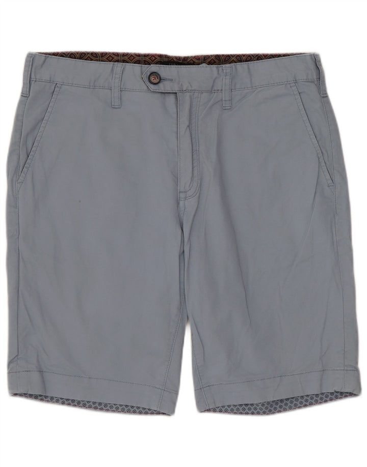TED BAKER Mens Chino Shorts W32 Medium Blue Cotton